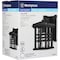 Westinghouse One-Light Outdoor Wall Lantern, Dusk Dawn Sens, Txtrd Blk Almn Clr Gls 6204500 - alternate 4